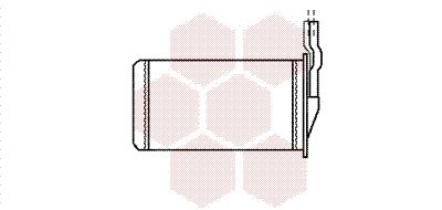 43006003 VAN WEZEL Теплообменник, отопление салона