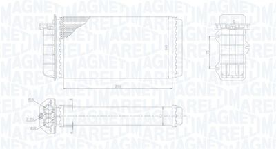 350218441000 MAGNETI MARELLI Теплообменник, отопление салона