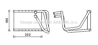 HY6438 AVA QUALITY COOLING Теплообменник, отопление салона