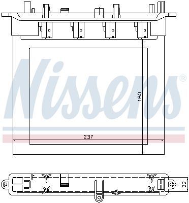 72033 NISSENS Теплообменник, отопление салона