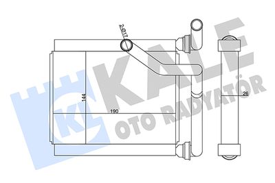 358605 KALE OTO RADYATÖR Теплообменник, отопление салона