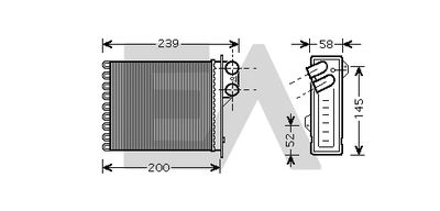 45C60029 EACLIMA Теплообменник, отопление салона