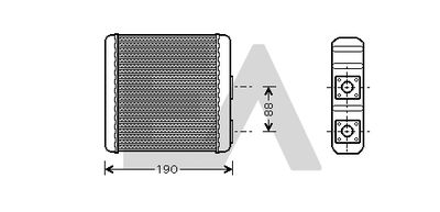 45C18001 EACLIMA Теплообменник, отопление салона