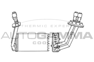 101664 AUTOGAMMA Теплообменник, отопление салона