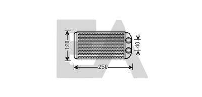 45C71008 EACLIMA Теплообменник, отопление салона