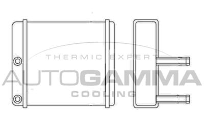 107001 AUTOGAMMA Теплообменник, отопление салона