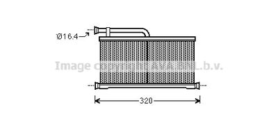 AIA6397 AVA QUALITY COOLING Теплообменник, отопление салона