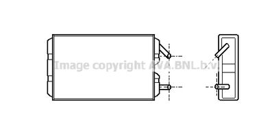 VO6041 AVA QUALITY COOLING Теплообменник, отопление салона