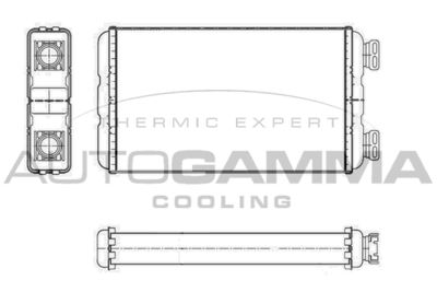 104616 AUTOGAMMA Теплообменник, отопление салона
