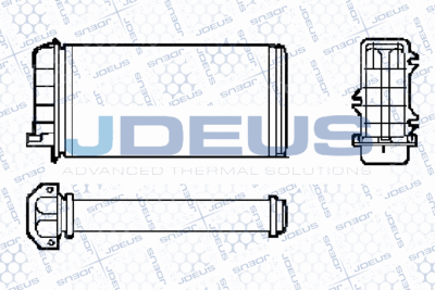 RA2110420 JDEUS Теплообменник, отопление салона