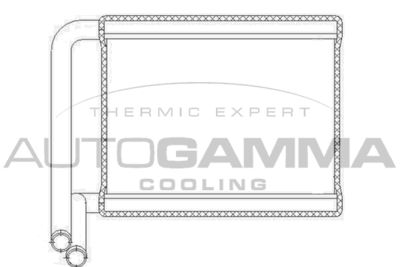 105819 AUTOGAMMA Теплообменник, отопление салона