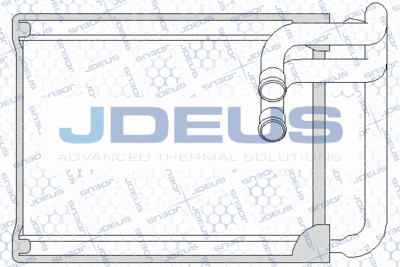 254M39 JDEUS Теплообменник, отопление салона