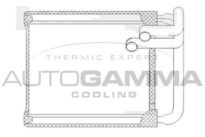 105147 AUTOGAMMA Теплообменник, отопление салона