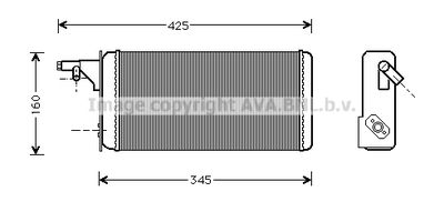 IVA6019 PRASCO Теплообменник, отопление салона
