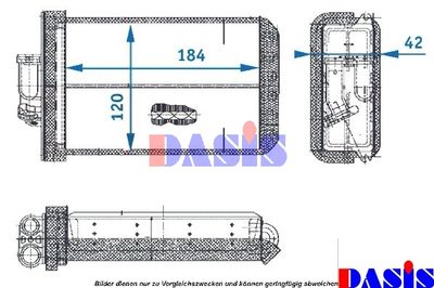 129370N AKS DASIS Теплообменник, отопление салона