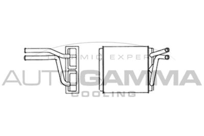 102480 AUTOGAMMA Теплообменник, отопление салона