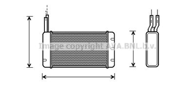 AU6107 PRASCO Теплообменник, отопление салона