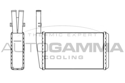 107268 AUTOGAMMA Теплообменник, отопление салона