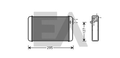 45C54033 EACLIMA Теплообменник, отопление салона