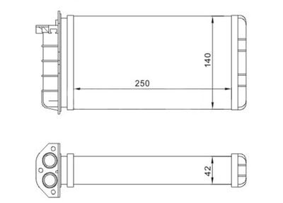 601653 HART Теплообменник, отопление салона