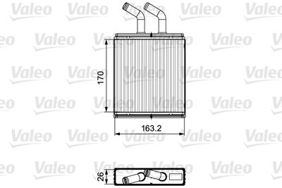 811561 VALEO Теплообменник, отопление салона