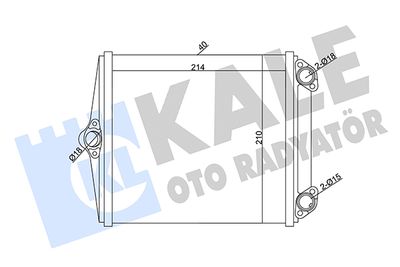 346645 KALE OTO RADYATÖR Теплообменник, отопление салона