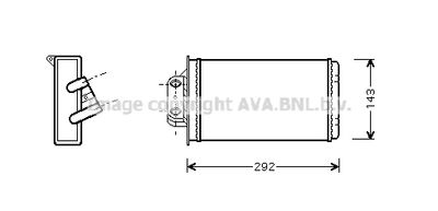 FTA6273 AVA QUALITY COOLING Теплообменник, отопление салона