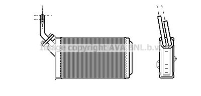 CN6056 AVA QUALITY COOLING Теплообменник, отопление салона