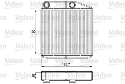 811502 VALEO Теплообменник, отопление салона