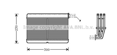 BW6212 PRASCO Теплообменник, отопление салона