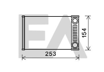 45C54032 EACLIMA Теплообменник, отопление салона