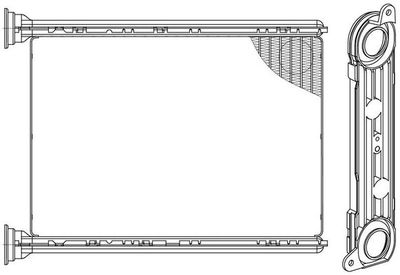 LRh0902 LUZAR Теплообменник, отопление салона