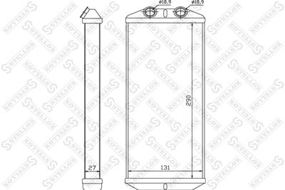 1035140SX STELLOX Теплообменник, отопление салона