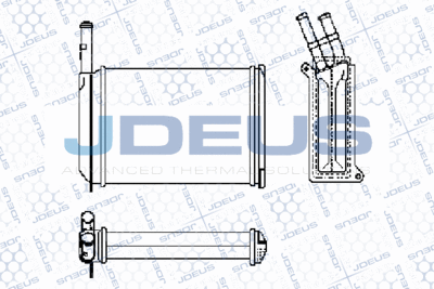 RA2120420 JDEUS Теплообменник, отопление салона