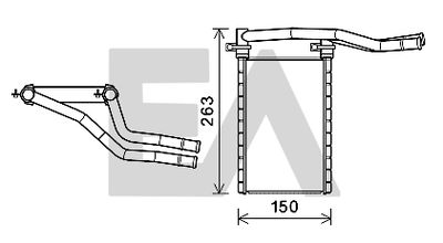 45C69003 EACLIMA Теплообменник, отопление салона