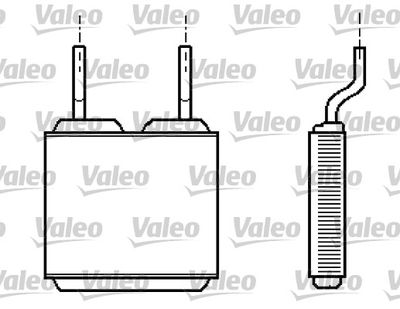 812149 VALEO Теплообменник, отопление салона