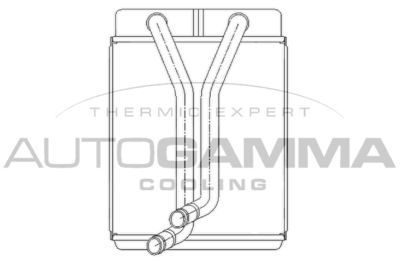 104813 AUTOGAMMA Теплообменник, отопление салона