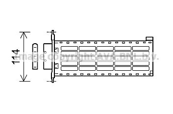 CN6306 AVA QUALITY COOLING Теплообменник, отопление салона