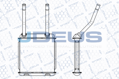 220M12 JDEUS Теплообменник, отопление салона