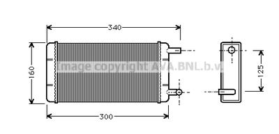 MS6108 AVA QUALITY COOLING Теплообменник, отопление салона