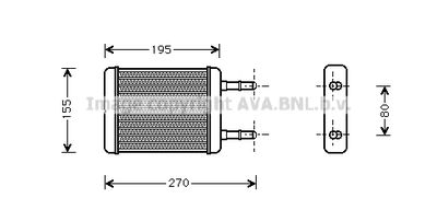 HY6064 AVA QUALITY COOLING Теплообменник, отопление салона