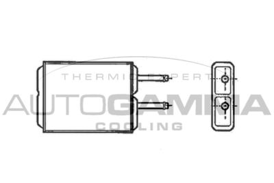 102451 AUTOGAMMA Теплообменник, отопление салона