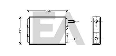 45C78001 EACLIMA Теплообменник, отопление салона