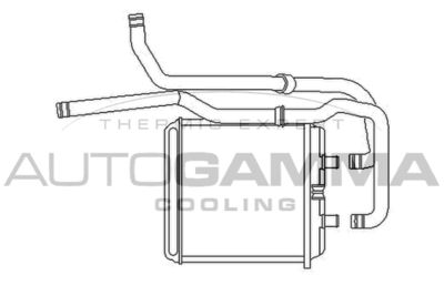104772 AUTOGAMMA Теплообменник, отопление салона
