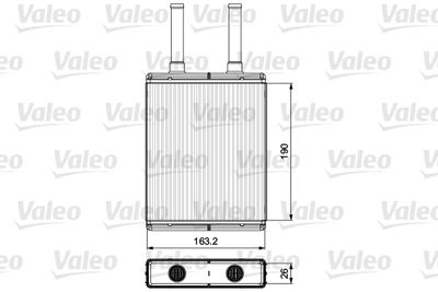 811560 VALEO Теплообменник, отопление салона