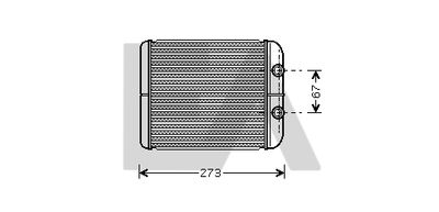 45C60017 EACLIMA Теплообменник, отопление салона
