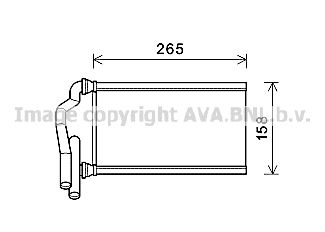 MZ6273 AVA QUALITY COOLING Теплообменник, отопление салона