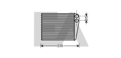 45C50025 EACLIMA Теплообменник, отопление салона