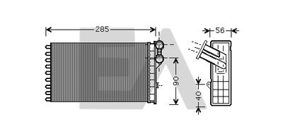 45C10020 EACLIMA Теплообменник, отопление салона