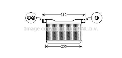 BW6382 AVA QUALITY COOLING Теплообменник, отопление салона